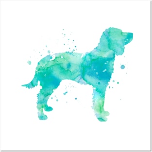 American Watercolor Spaniel Dog Watercolor Painting Posters and Art